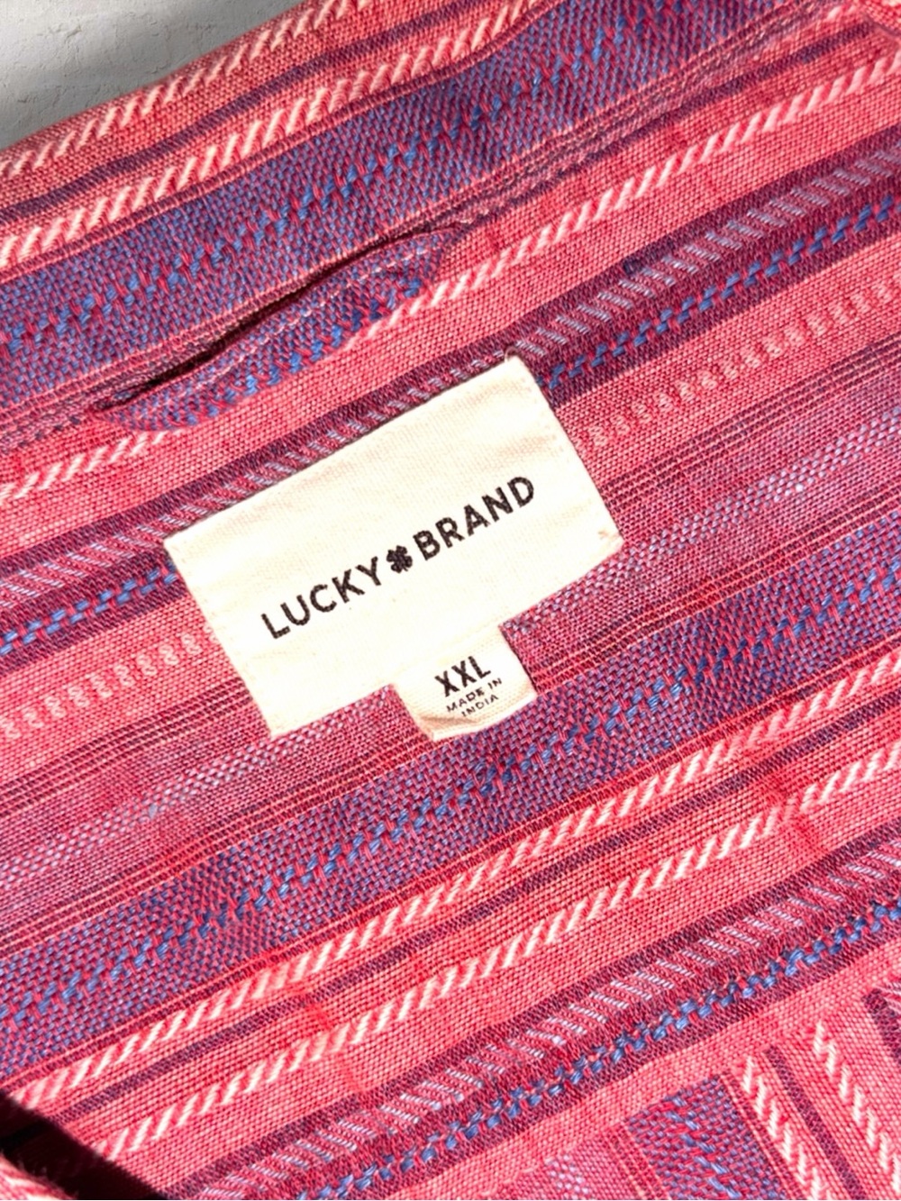 Lucky Brand Camp Collar Linen Blend Cabana Shirt XXL - Picture 7 of 14